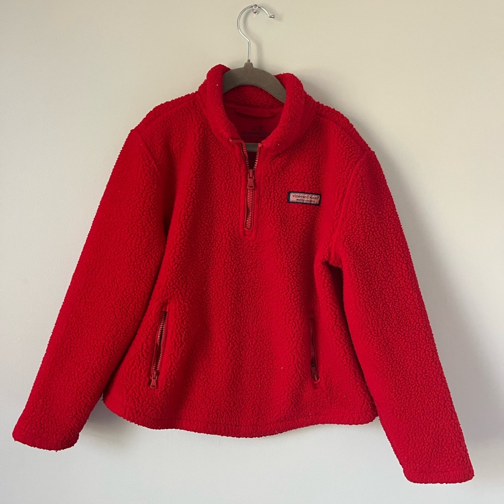 Red Fleece Kids Jacket
